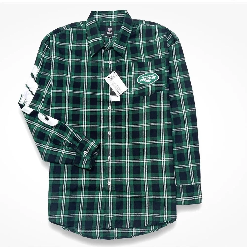 New York Jets / NFL / FOCO Flannel Shirt - NWT Mens Size 2XL, NWT